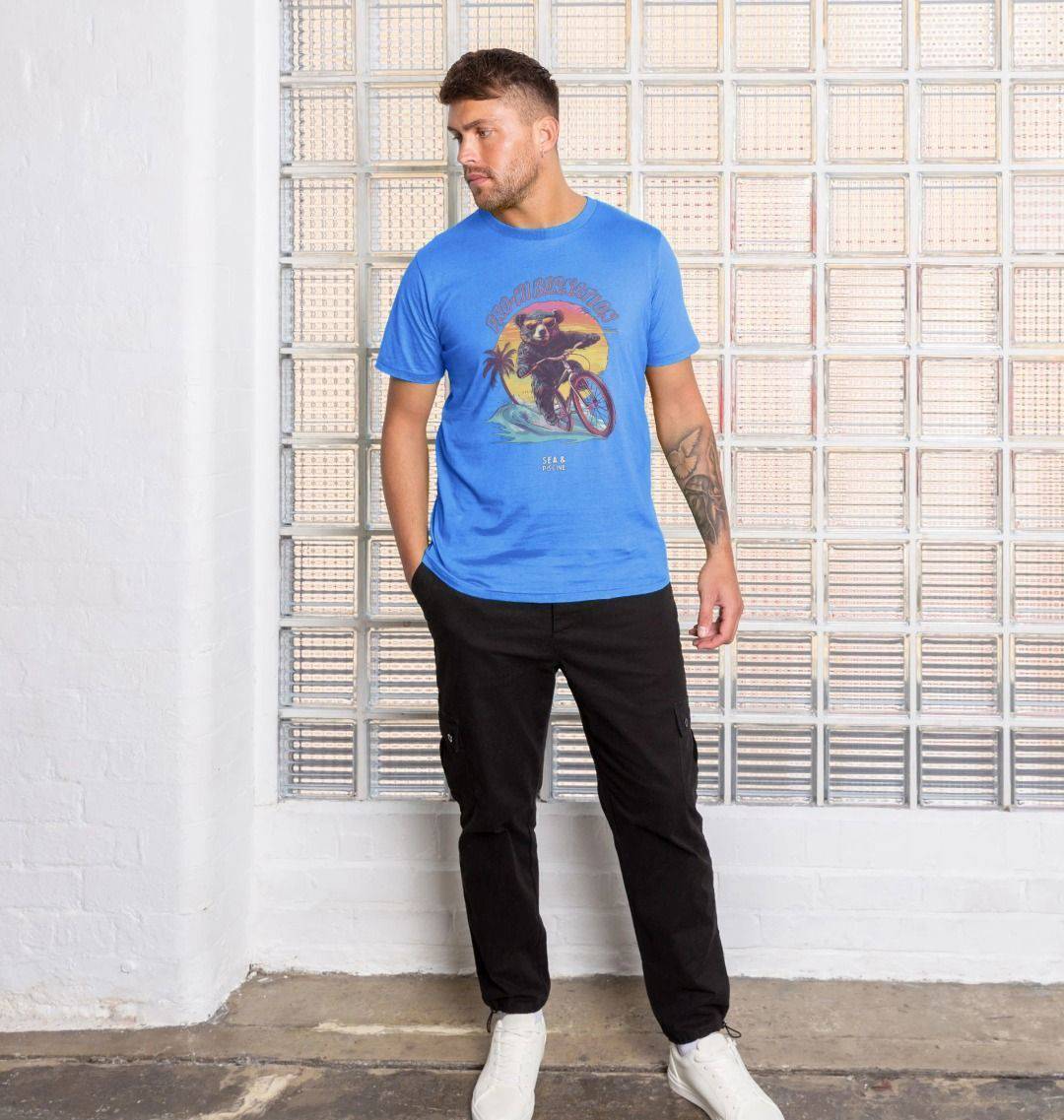 Pro-Hibernation – Organic Cotton Tee - Sea & Piscine