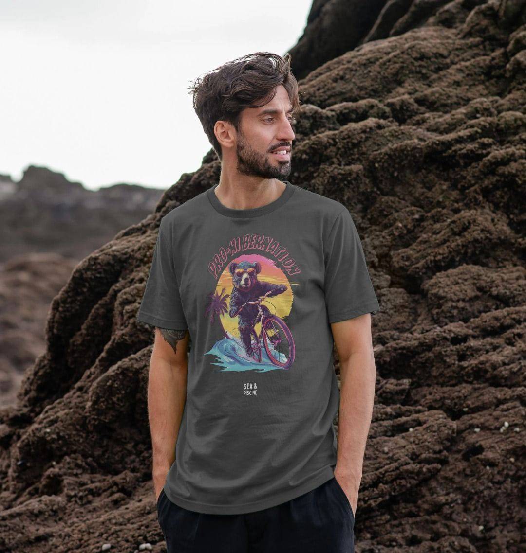 Pro-Hibernation – Organic Cotton Tee - Sea & Piscine