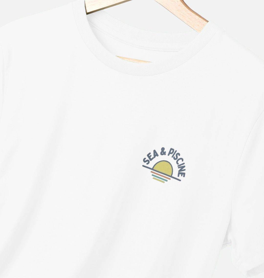 S&P Signature White Back Print – Organic Cotton Tee - Sea & Piscine