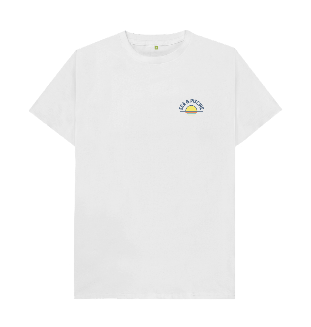 S&P Signature White Back Print – Organic Cotton Tee - Sea & Piscine