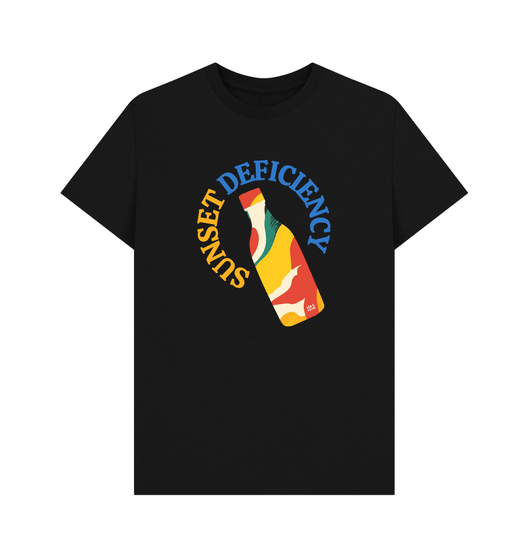 Sunset Deficiency – Organic Cotton Tee - Sea & Piscine