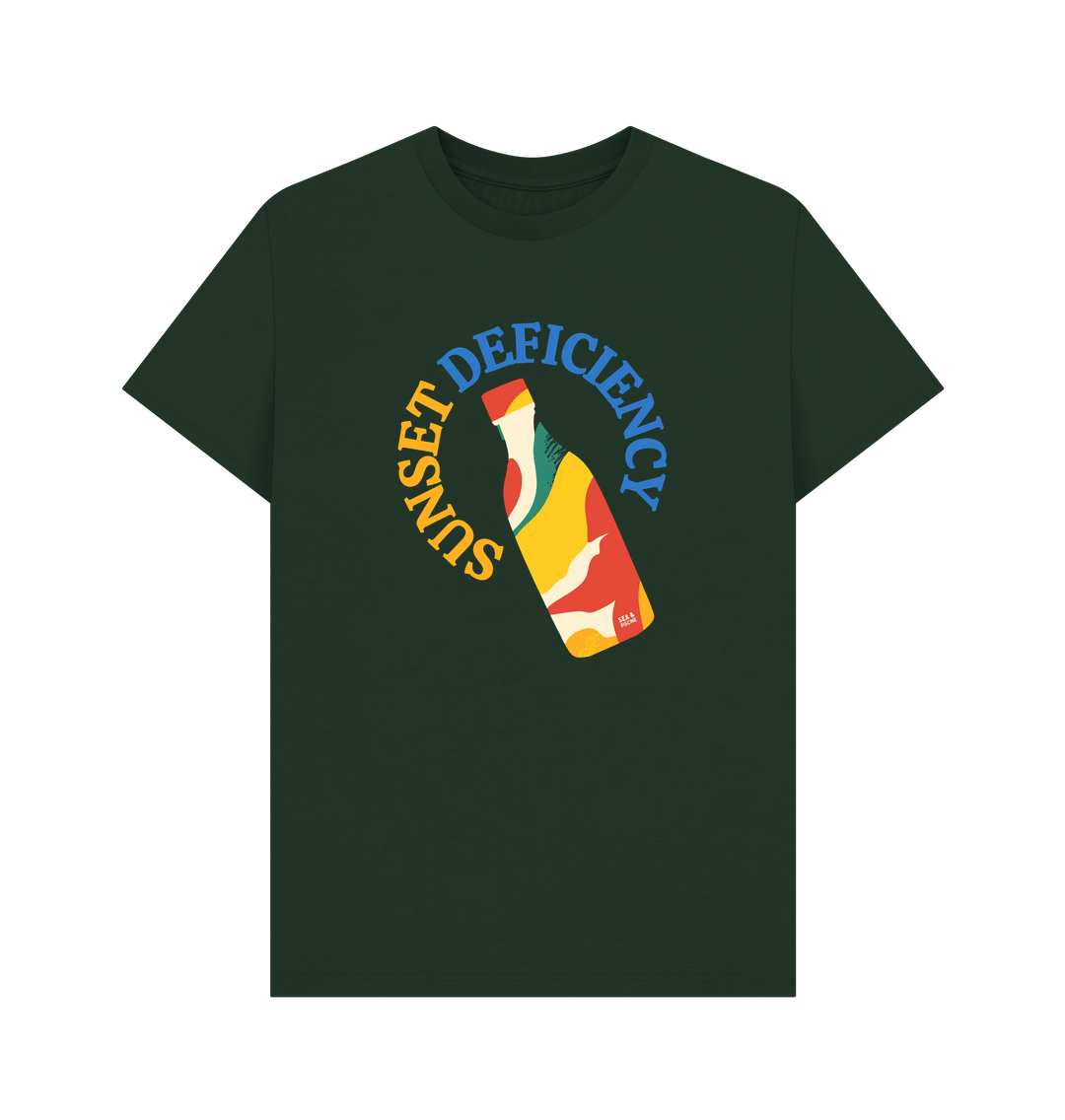 Sunset Deficiency – Organic Cotton Tee - Sea & Piscine