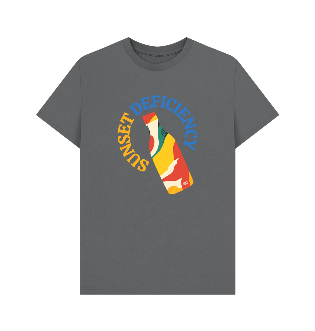 Sunset Deficiency – Organic Cotton Tee - Sea & Piscine