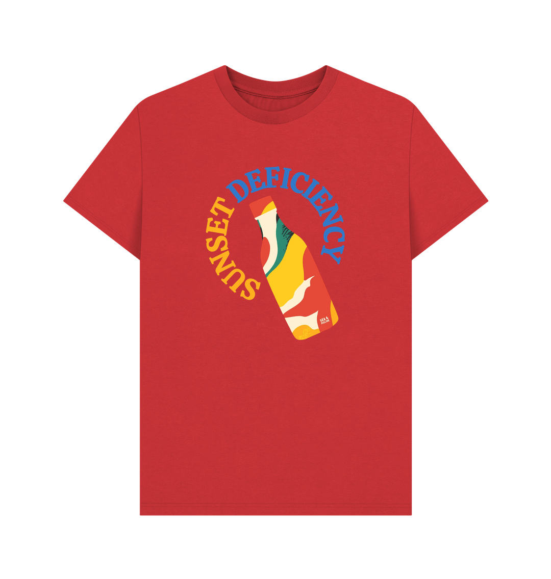 Sunset Deficiency – Organic Cotton Tee - Sea & Piscine