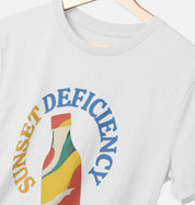Sunset Deficiency – Organic Cotton Tee - Sea & Piscine