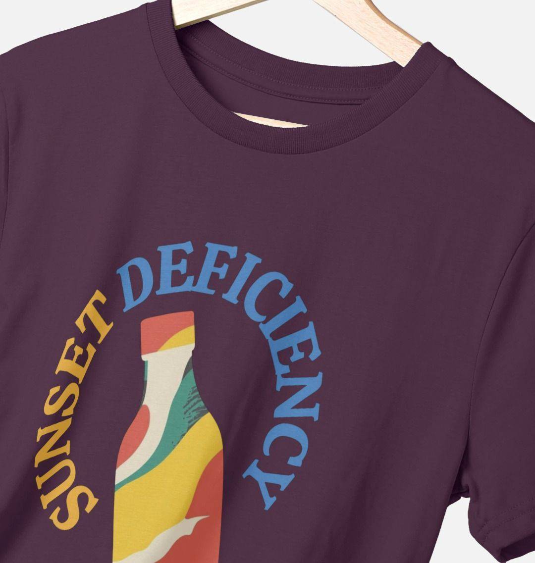 Sunset Deficiency – Organic Cotton Tee - Sea & Piscine