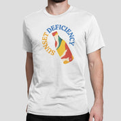 Sunset Deficiency – Organic Cotton Tee - Sea & Piscine