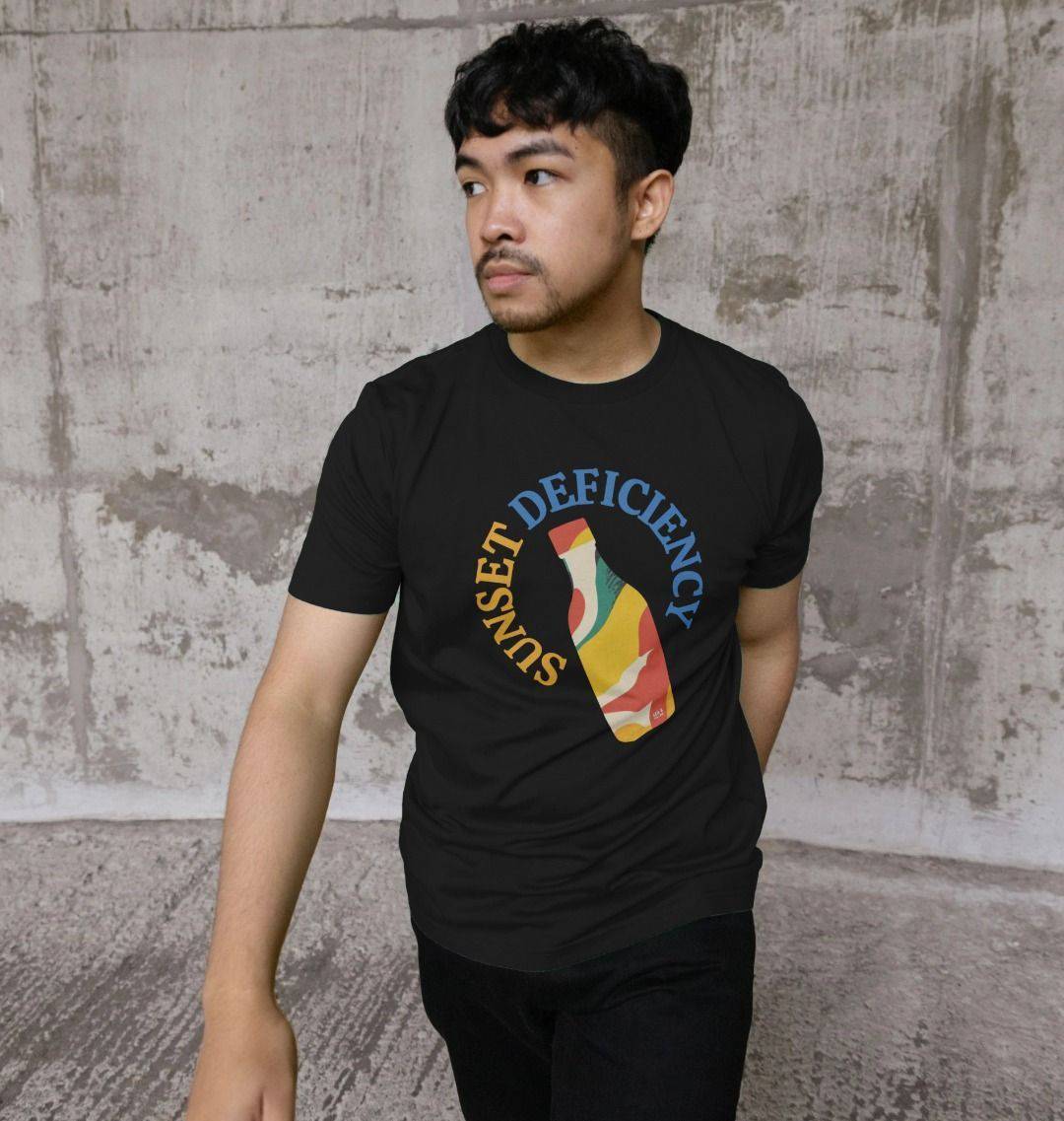 Sunset Deficiency – Organic Cotton Tee - Sea & Piscine