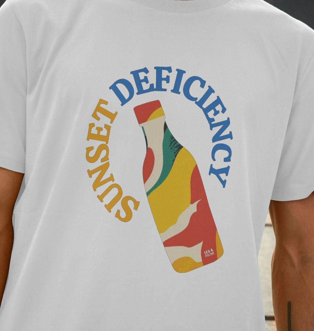 Sunset Deficiency – Organic Cotton Tee - Sea & Piscine