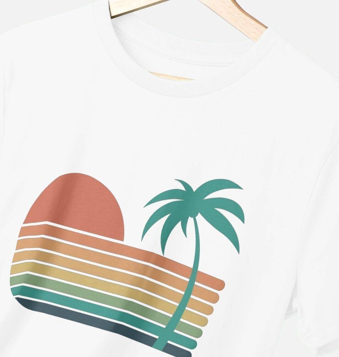 Sunset Strips – Organic Cotton Tee - Sea & Piscine