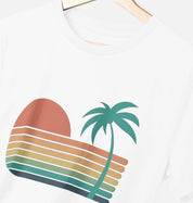 Sunset Strips – Organic Cotton Tee - Sea & Piscine