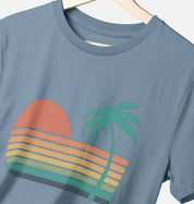 Sunset Strips – Organic Cotton Tee - Sea & Piscine