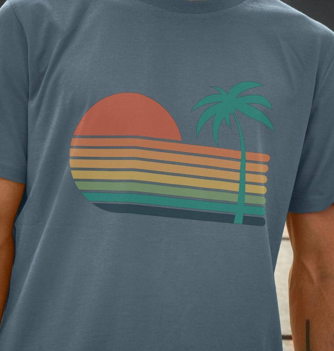 Sunset Strips – Organic Cotton Tee - Sea & Piscine