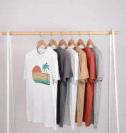 Sunset Strips – Organic Cotton Tee - Sea & Piscine