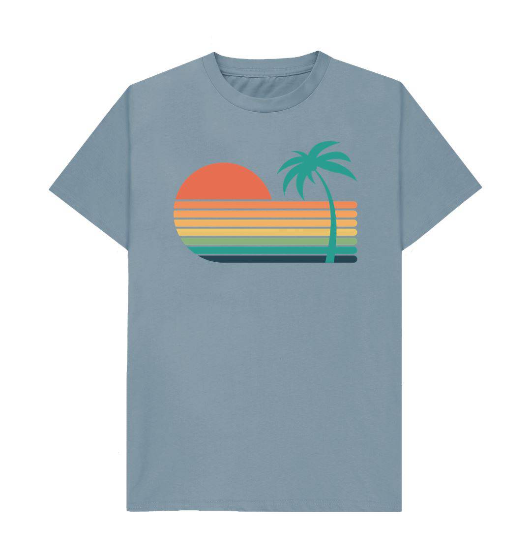 Sunset Strips – Organic Cotton Tee - Sea & Piscine
