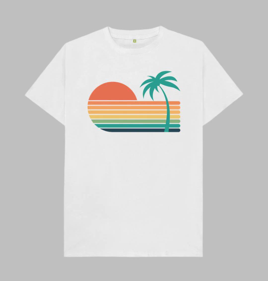 Sunset Strips – Organic Cotton Tee - Sea & Piscine