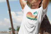 Sunset Strips – Organic Cotton Tee - Sea & Piscine