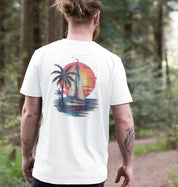 Wave Runner Back Print – Organic Cotton Tee - Sea & Piscine