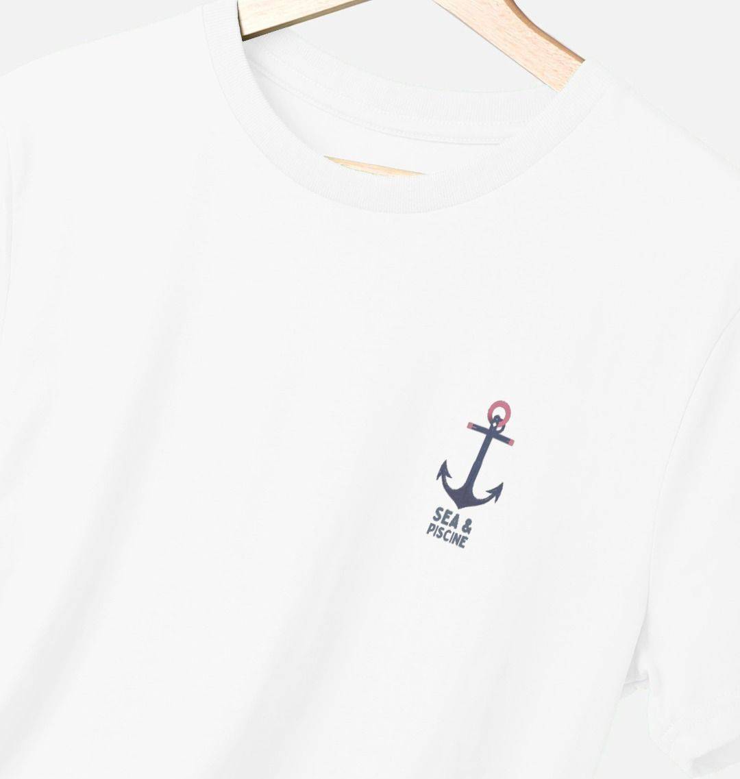 Wave Runner Back Print – Organic Cotton Tee - Sea & Piscine