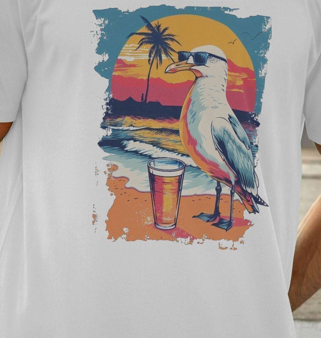 Wet Your Beak –  Organic Cotton Tee - Sea & Piscine