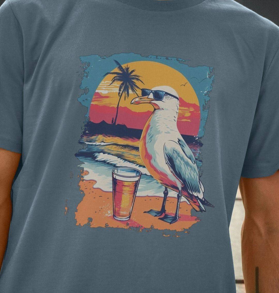 Wet Your Beak –  Organic Cotton Tee - Sea & Piscine