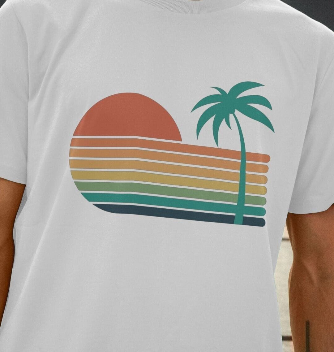 Sunset Strips – Organic Cotton T-Shirt - Sea & Piscine