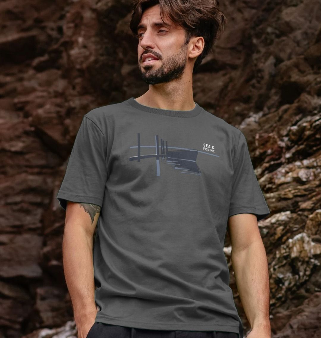 Dark Jetty – Organic Cotton Tee - Sea & Piscine
