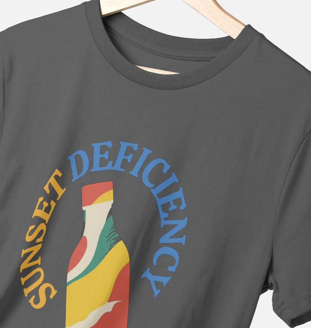Sunset Deficiency – Organic Cotton Tee - Sea & Piscine