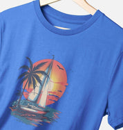 Wave Runner – Organic Cotton Tee - Sea & Piscine