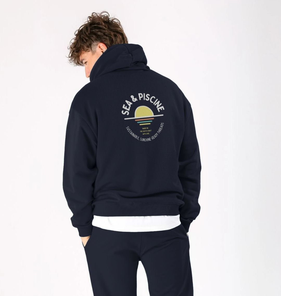 S&P Back Print – Unisex Sundowner Hoodie - Sea & Piscine