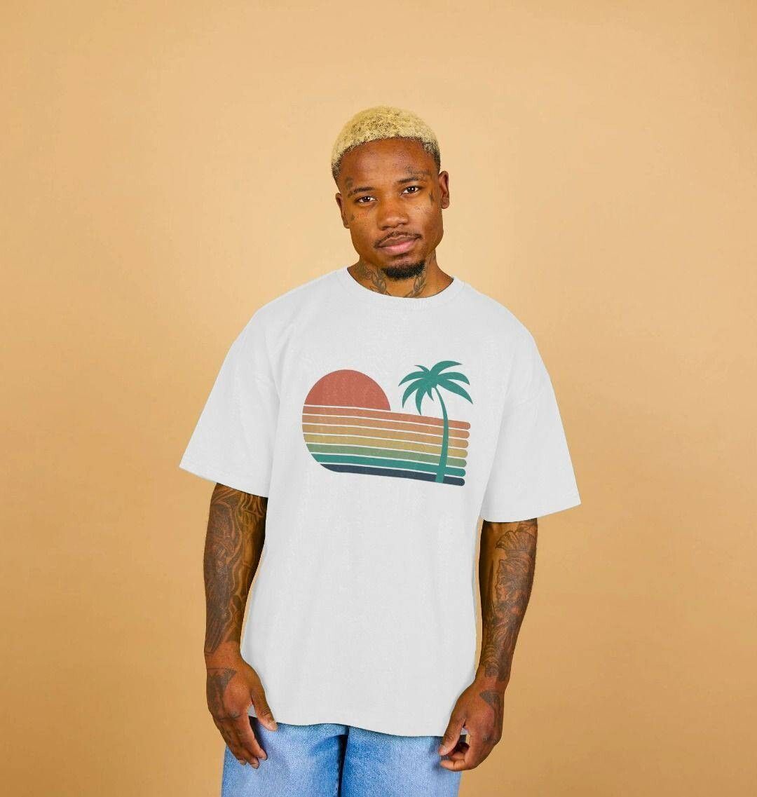 Sunset Strips – Oversized T Shirt - Sea & Piscine